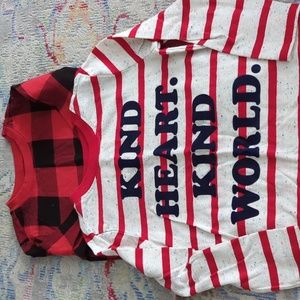 EUC holiday long-sleeve shirts - Old Navy 4t